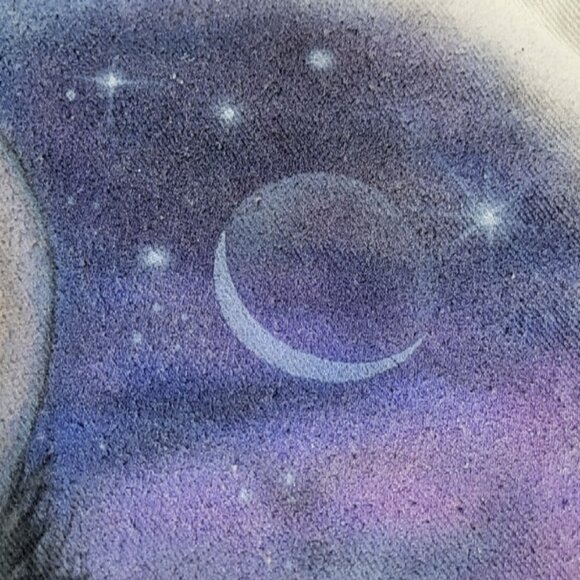 VINTAGE 90s Wek The World Sweatshirt L/XL Beige Native American Bison Graphic - Picture 6 of 12